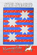 Star Spangled by Running Doe Quilts - Patriotic Quilt Pattern - 48"x60" for Villa Rosa Designs