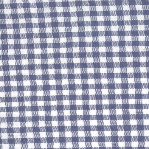 Moda Check It Out Silky Gingham Royal Fabric – Navy Blue & White 1/8" Fabric