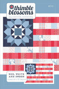 Red, White & Swoon Quilt Pattern (50" x 70") by Camille Roskelley from Thimble Blossoms