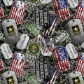 Sykel Enterprises U.S. Army Military Dog Tags in Green Fabric