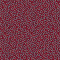 Henry Glass Red Horseshoe Fabric – Red Novelty Print by Kim Diehl
