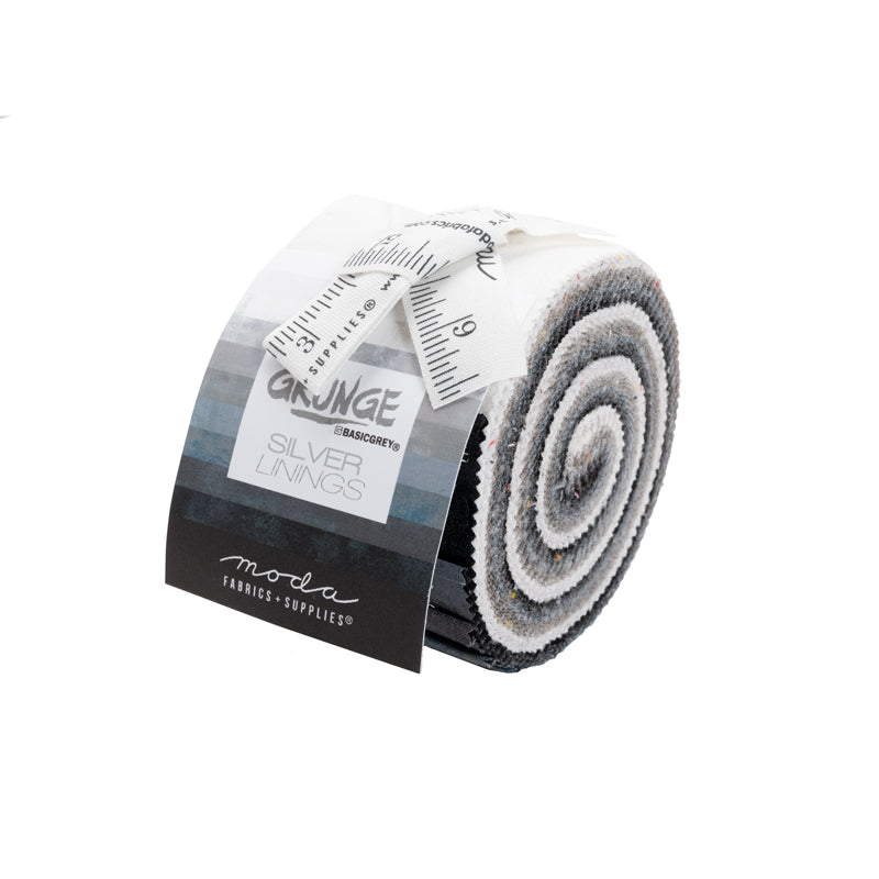 Moda - Grunge-BasicGrey Junior Jelly Roll/Silver Linings  - 30150JJRSL