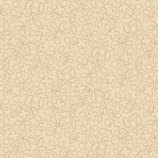 Marcus Fabrics - 19th Century Sparklers - Dotted Flower Cream Fabric - by Pam Buda