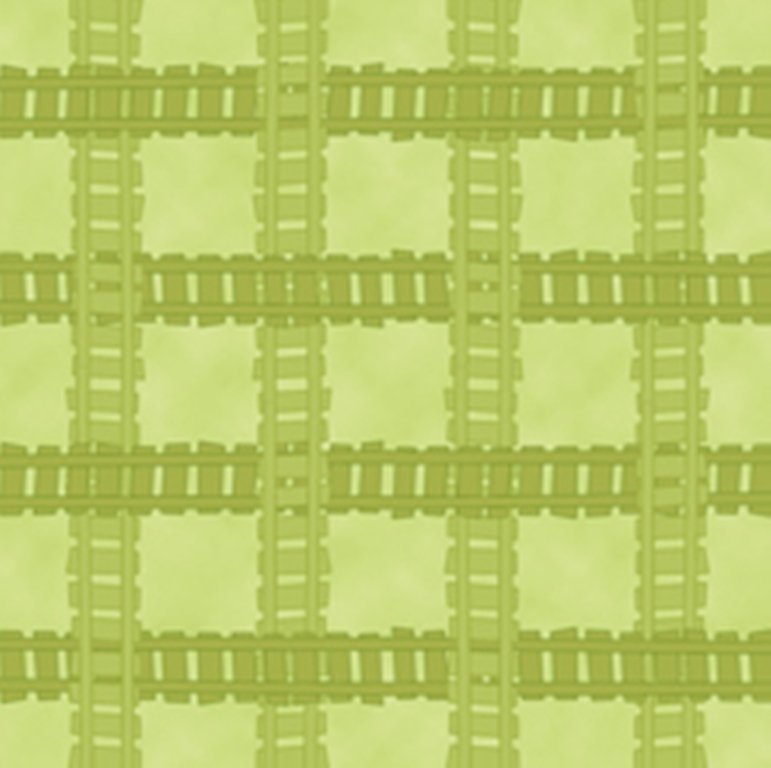 QT - Buddy's Big Adventure-Plaid/Tracks/Lt Olive - 23461-H