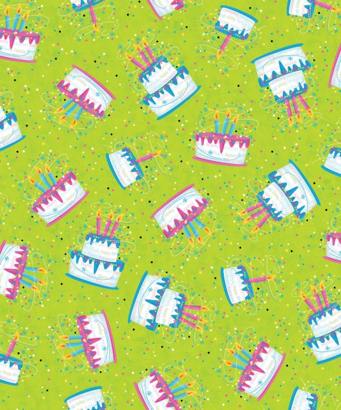 QT - Party On-Cakes/Green - 23545-H