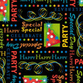 QT - Party On-Words/Black - 23546-J