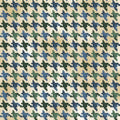 QT - Nature's Glory-Blue Houndstooth - 23841 B