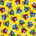 QT - Fast Friends - Character Toss/Yellow - 23893-S