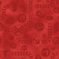 QT - Fast Friends-Track & Icon Toss/Red - 23896-R