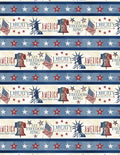 Wilmington Prints - Liberty Lane Border Print Multi Fabric – Patriotic Border Print