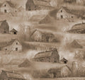 QT - Wild Pheasants-Barns/Houses Khaki - 24535-K