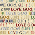 QT - Glory-Love God Text/Cream- 24665-E
