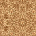 QT Fabrics Timberland Trail Lodge Medallion Light Brown Fabric – Brown Geometric Print