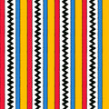 QT - POPCORN & PEANUTS RIC RAC STRIPE/MULTI - 26842-X