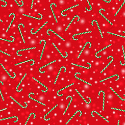 QT - Frosty Friends CANDY CANES RED - 27684-R