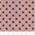 Northcott - Stars & Stripes Navy Multi Fabric – Patriotic Novelty Print by Linda Ludovico