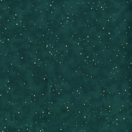 Blank Quilting Oasis Flurries Blue Spruce Metallic Fabric – Teal Metallic Blender