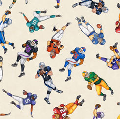 QT - Football Novelteenies-FOOTBALL PLAYERS/CREAM - 27984-E