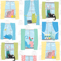 QT - Whiskers CATS IN WINDOWS/WHITE - 28020-Z