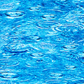 QT - Open Air - RAINDROPS ON WATER BLUE - 28106-B