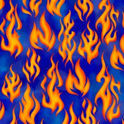 QT - Keep On Truckin' Flames//Royal - 28276-Y