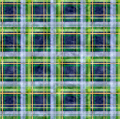 QT - Deer Ridge PLAID/Blue - 28760-B