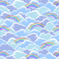 QT - I'll Be A Sunbeam RAINBOWS & CLOUDS/Blue - 28782-B