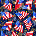 QT Fabrics Proud & True Tossed Flags in Navy Fabric