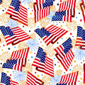 QT Fabrics Proud &amp; True Tossed Flags in Cream Fabric – by QT Fabrics