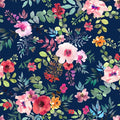 In The Beginning Glorious Garden Large Floral Blue Fabric – Blue Floral by Kathleen Winslow Gardner