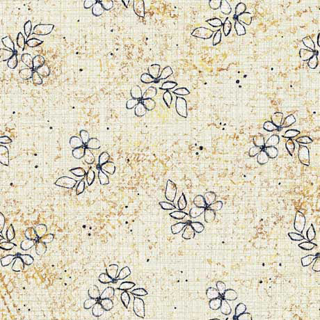 QT Fabrics Treasured Spaced Floral Cream Fabric – Cream Vintage Floral Blender by Dan Morris