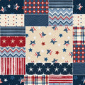Wilmington Prints - Stars of Valor Patriotic Patchwork in Multi Fabric – by Beth Grove