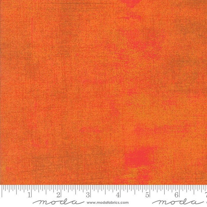 Moda Grunge Russet Orange Fabric – Orange Blender by BasicGrey