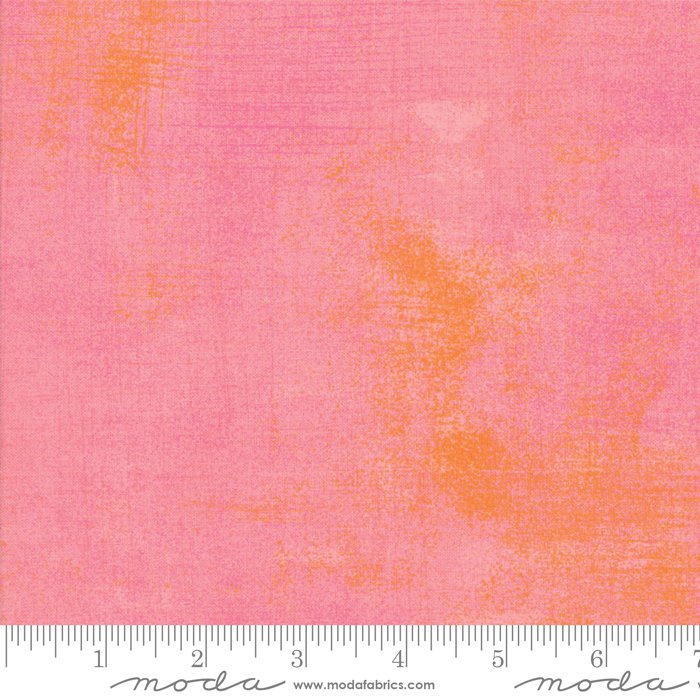 Moda Grunge Salmon Rose Fabric – Pink Blender by BasicGrey