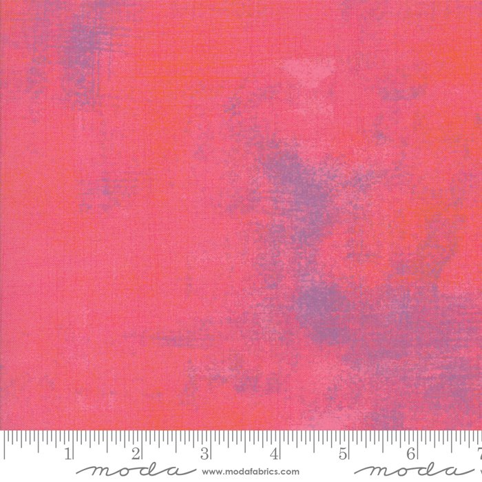Moda Grunge Calypso Coral Fabric – Coral Pink Blender by BasicGrey
