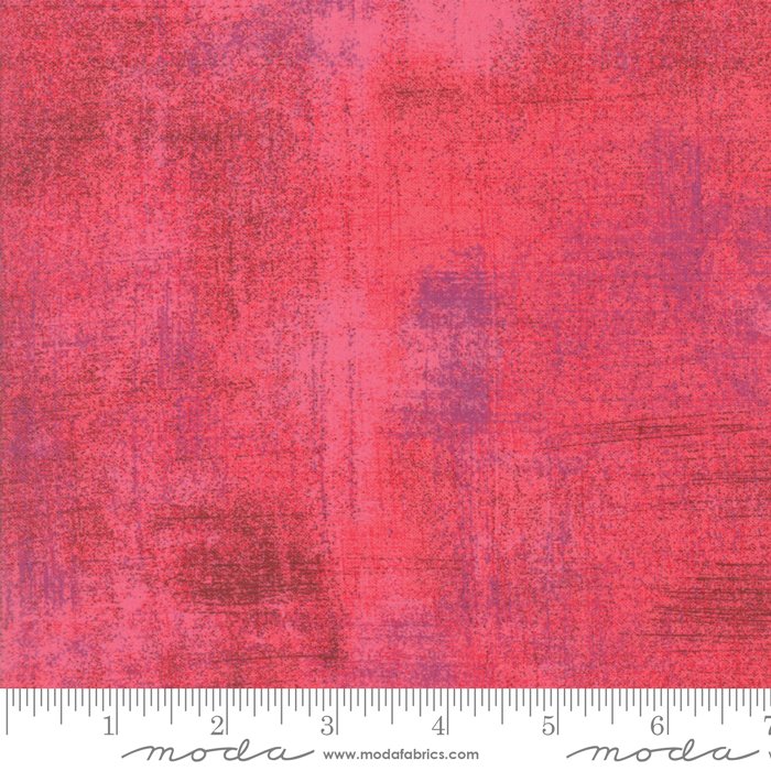 Moda Grunge Teaberry Fabric – Pink Blender by BasicGrey