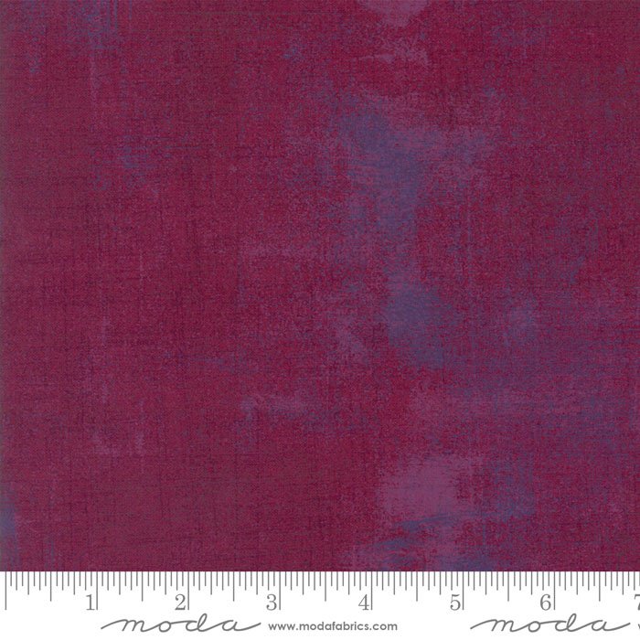 Moda Grunge Boysenberry Fabric – Burgundy Blender by BasicGrey