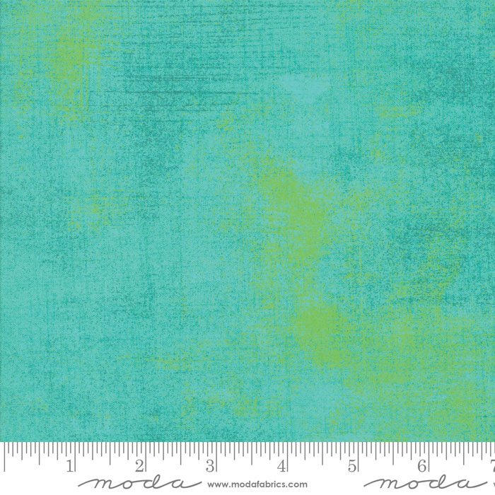 Moda Grunge Aruba Fabric – Turquoise Blender by BasicGrey