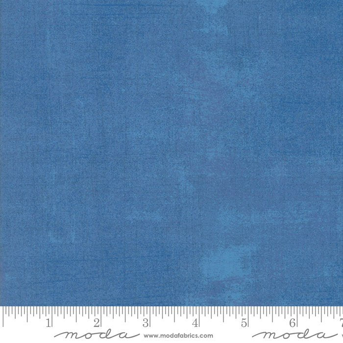 Moda Grunge Delft Fabric – Blue Blender by BasicGrey