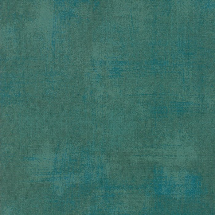 Moda Grunge Deep Jade Fabric – Dark Green Blender by BasicGrey