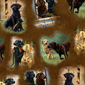 QT~For The Love Of Labs - Labrador Vignettes/Brown - 30308-A