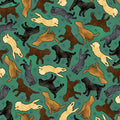 QT~For The Love Of Labs - Labrador Sillhouettes/Eucalyptus Green - 30310-H