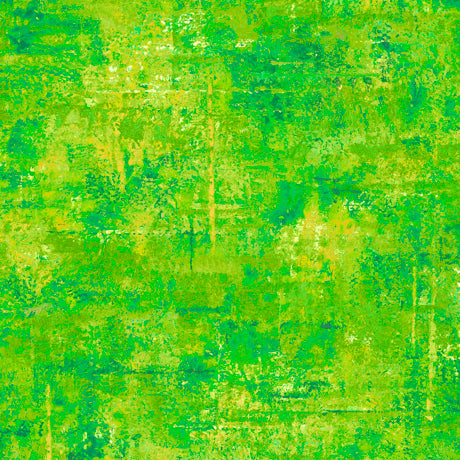 QT Fabrics Vibe 45" Chartreuse Green Fabric – Green Mottled Blender
