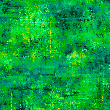 QT Fabrics Vibe 45" Bright Green Fabric – Green Mottled Blender