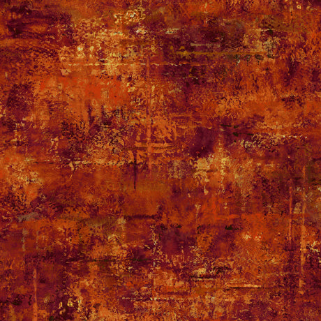 QT Fabrics Vibe 45" Rust Fabric – Rust Mottled Blender