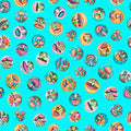 QT - Spring Bling - Mushrooms-Allover/Turq - 30771-Q