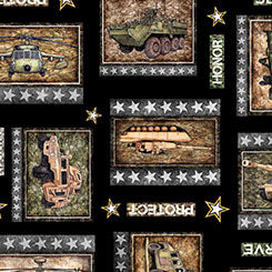 QT Fabrics Patriot Army Patch in Black Fabric – by Morris Creative Group