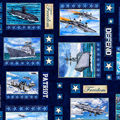QT Fabrics Patriot Navy Patch in Navy Fabric – by Morris Creative Group