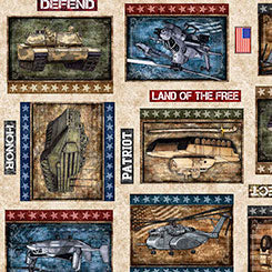 QT Fabrics Patriot Marines Patch in Tan Fabric – by Morris Creative Group