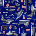 QT Fabrics Patriot Navy Allover in Light Navy Fabric – by Morris Creative Group
